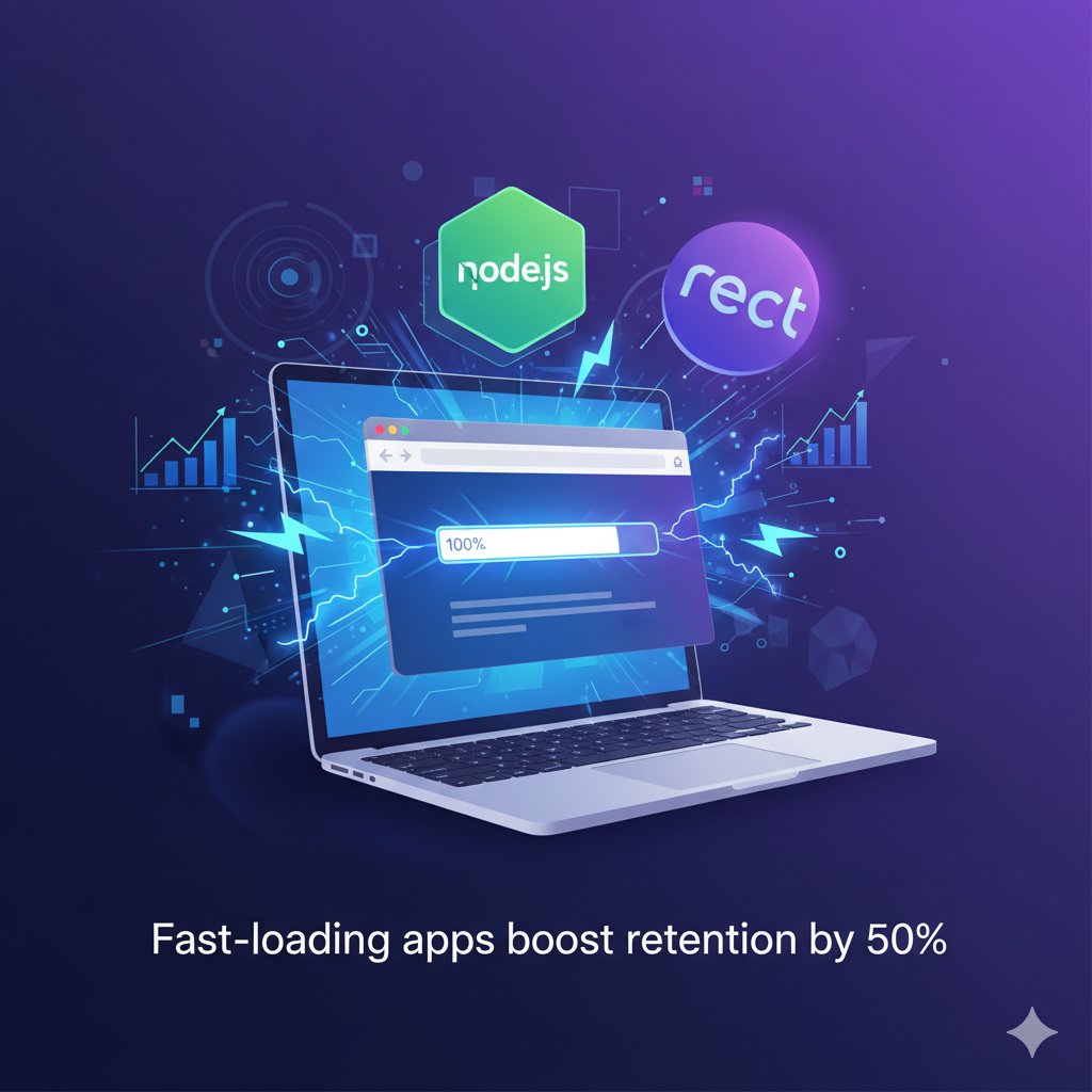 Frontendev12's tweet image. 🧠 Did you know? A fast-loading web app can boost user retention by up to 50%. Use code splitting in React + caching in Node.js to make your app lightning-fast ⚡#WebPerformance #ReactTips #NodeJS #WebDev