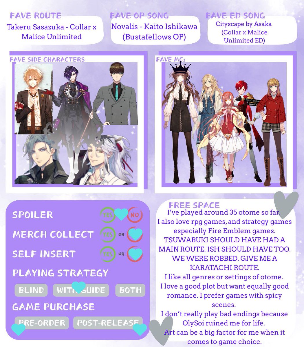 bourbononice2's tweet image. Finally got around to making my otome twitter intro 😅 #otometwtintro