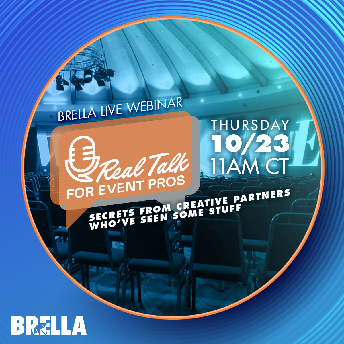 👉Join us live tomorrow at 11 am CT!👈

Mark Mallchok <a href="/BrellaProd/">Brella Productions</a>, Erin Abbott <a href="/yamagroup/">YAMA Group</a> &amp; Amy Gattoni (Pinnacle) will be talking best practices for tackling the creative &amp; logistics challenges that can make or break your next event!

zoom.us/webinar/regist…