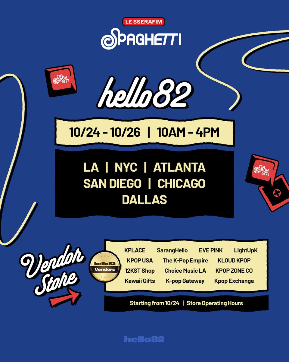 hello82official's tweet image. Ding Dong! Special FREEBIE delivery for FEARNOTS 🛵
Pick up a FREE Keycap Keychain at hello82 and participating Vendor Stores!
🗓️ 10/24 - 10/26 | 10AM - 4PM (Local Time)
📍 @hello82LA
📍 @hello82NYC
📍 @hello82ATLANTA
📍 @hello82SANDIEGO
📍 @hello82CHICAGO
📍 @hello82DALLAS…
