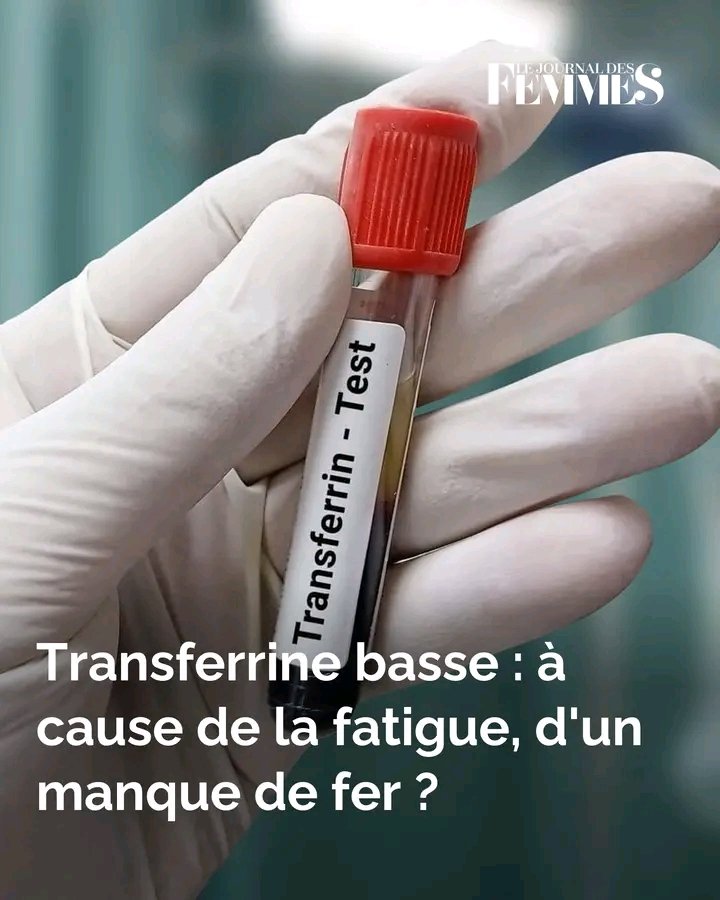 Haltecancer's tweet image. Transferrine basse : à cause de la fatigue, d&apos;un manque de fer ?