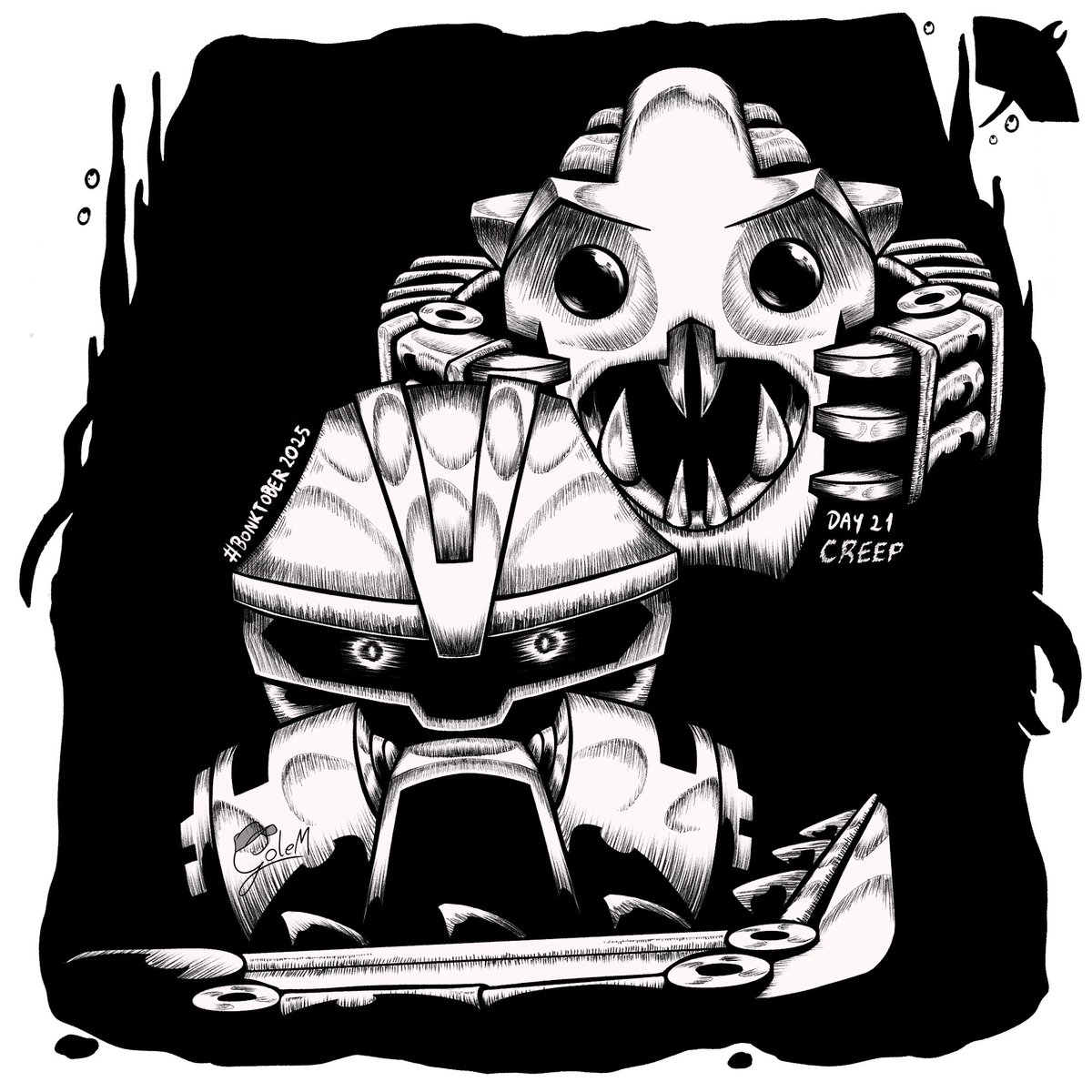 Graphic_GoleM's tweet image. Creeps from the deep's gonna be freaking up your mind...
Day 21: Creep
#Inktober #Inktober2025 #Bionicle #Bonktober #Bonktober2025 #Lego #Takadox #Dekar #dark #water #sea #ceature