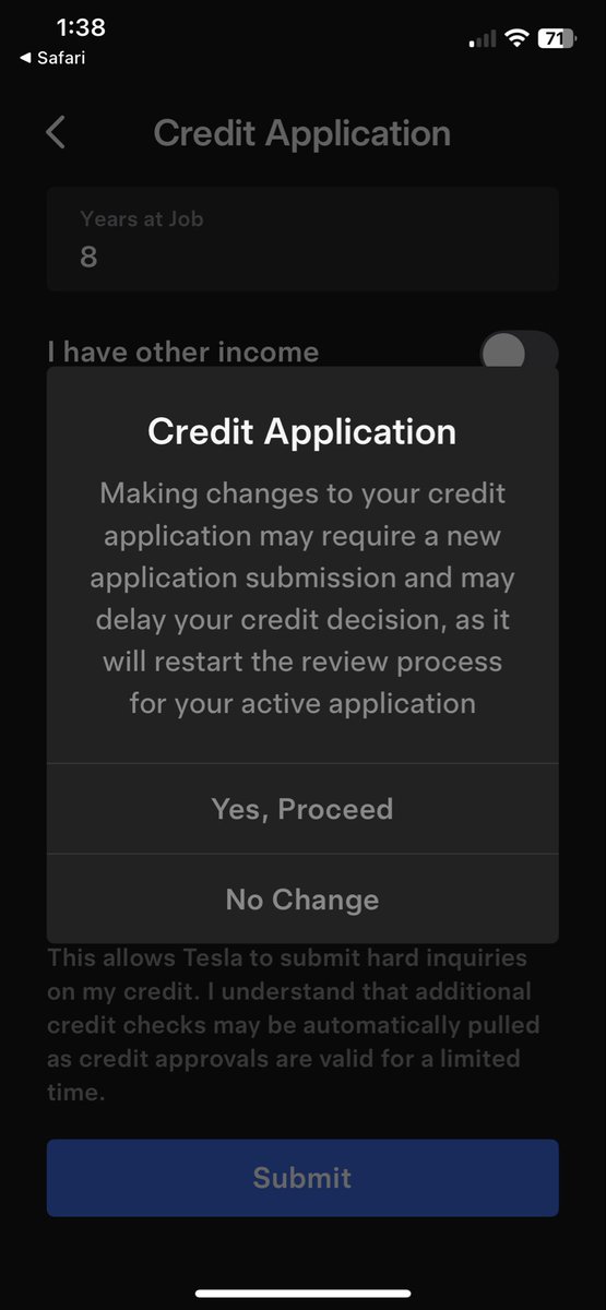 EnoughUp's tweet image. Excited to lease a new @Tesla Model Y Premium—the car is amazing! But the process has hiccups: confusing pop-up test drive directions (called dealership 3x to find it), and now the app glitches on resubmitting better lease terms (can’t hit submit). Support’s helping, but room for…
