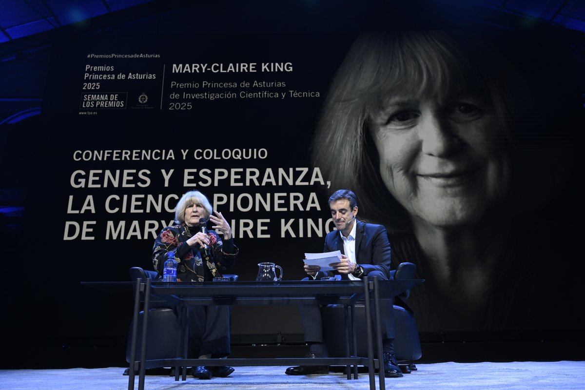 fpa's tweet image. In this talk, 2025 Princess of Asturias Laureate for Technical and Scientific Research Mary-Claire King presented her research on the genetic origins of breast cancer. A talk to comprehend genetics and the scientific advances in our understanding of this disease moderated by…