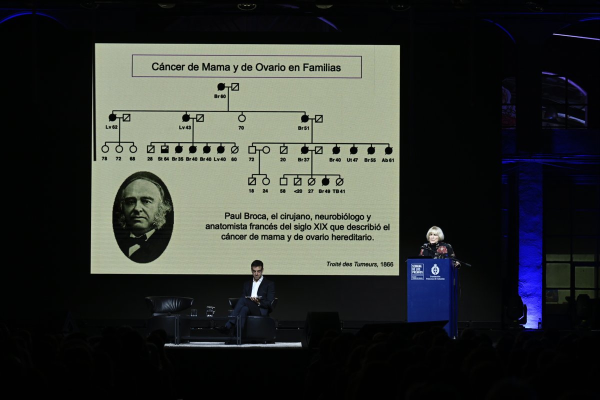 fpa's tweet image. In this talk, 2025 Princess of Asturias Laureate for Technical and Scientific Research Mary-Claire King presented her research on the genetic origins of breast cancer. A talk to comprehend genetics and the scientific advances in our understanding of this disease moderated by…