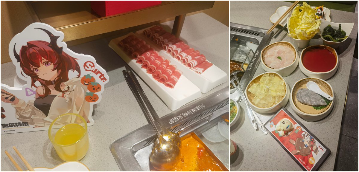 Richardmaximum's tweet image. Arknights × Haidilao collab
gift set（Polaroid,Badge,Acrylic stand,Laser ticket,Code card） for 1- 2- 4-person meal set
2025.10.20 Shanghai Xuhui

#Arknights #アークナイツ #明日方舟