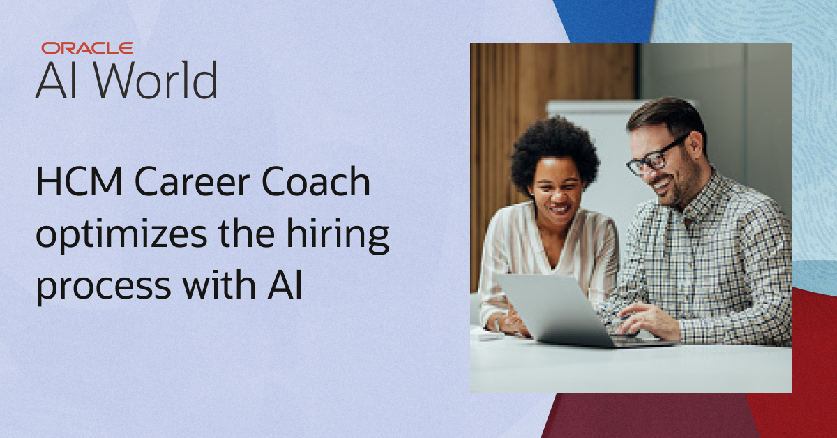 ForteDiego's tweet image. Oracle Cloud HCM just announced an AI-powered Career Coach to match the right people to the right roles and help recruiters make smarter, faster decisions. social.ora.cl/6016AAtV0