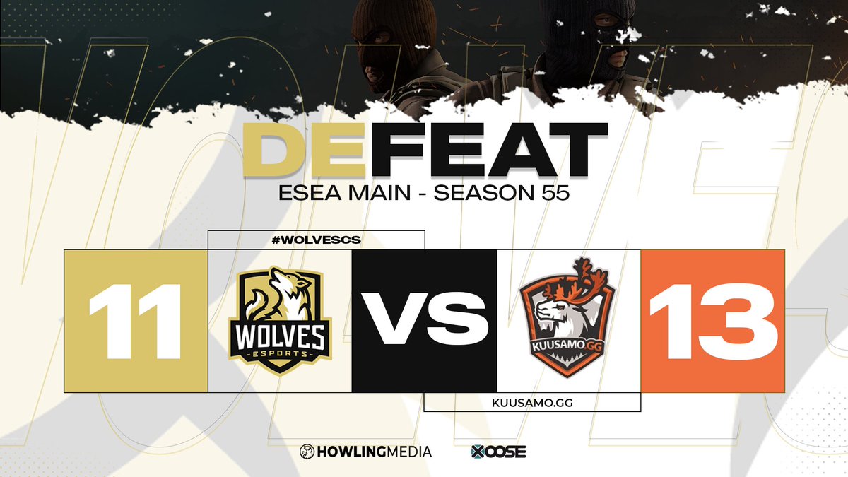 wolves_esports's tweet image. Oh no.. #WolvesCS lost their ESEA Main match against @KUUSAMOgg on Ancient with a score of 11-13. We are now 2-3 in the current season. Still plenty of CS to be played!

#KeepHowling