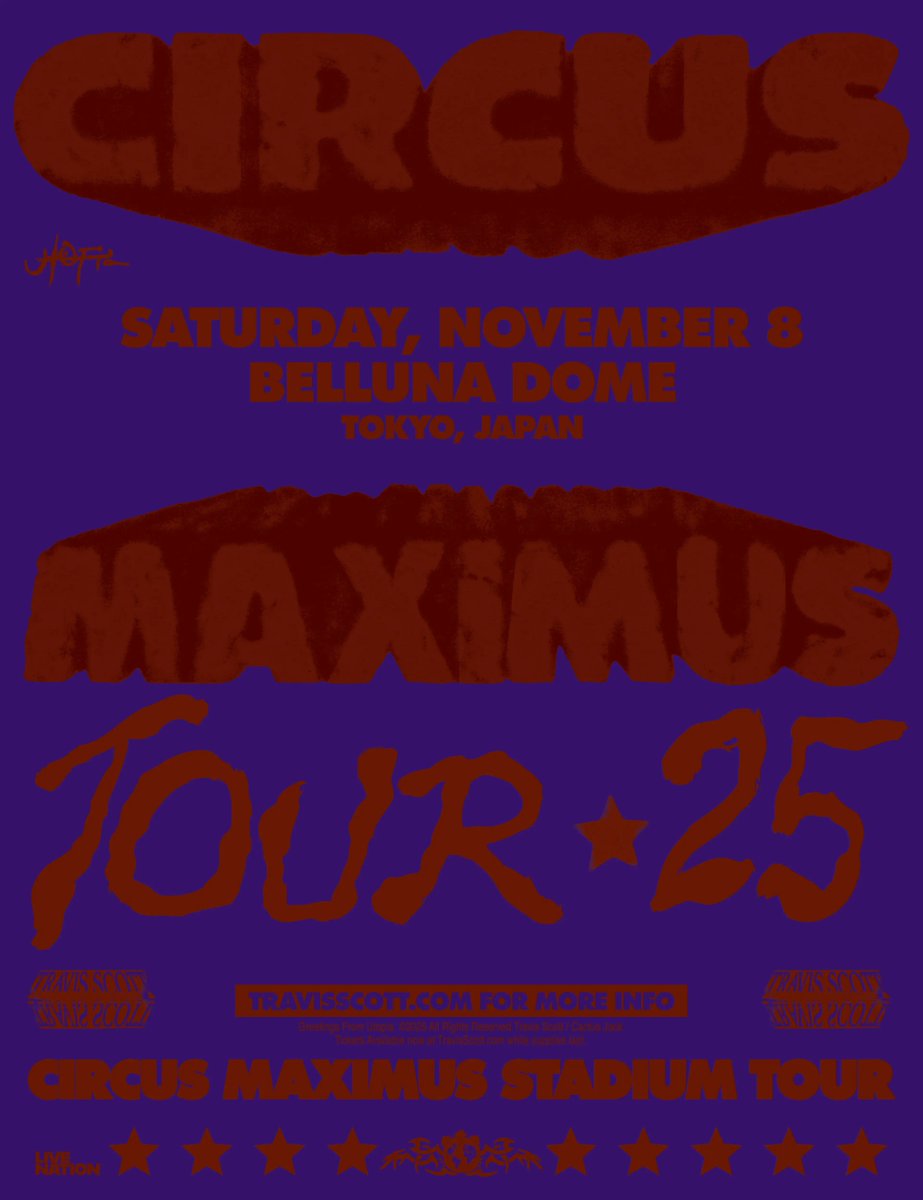Circus Maximus show in Japan is on Nov 8th 👀
