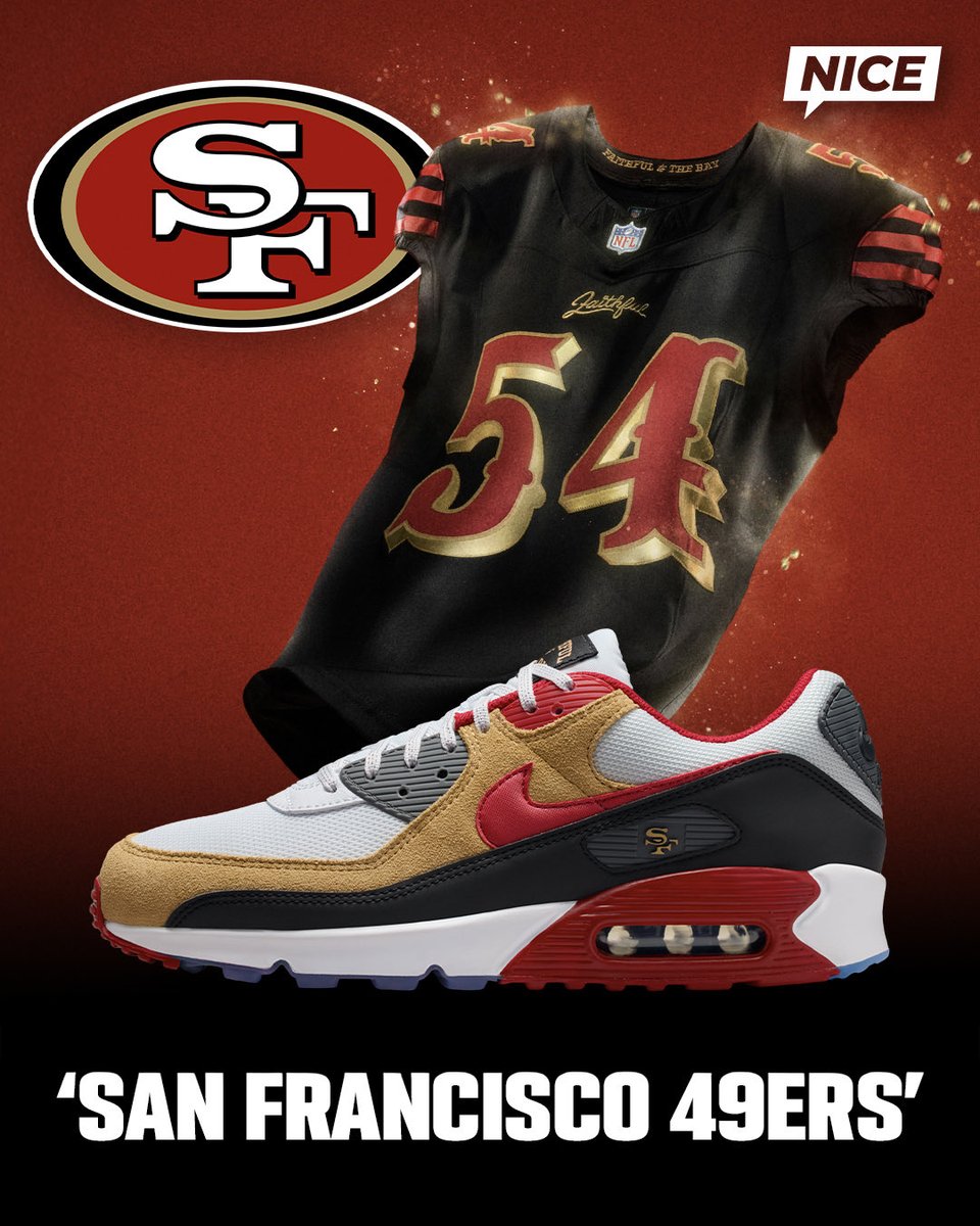 San Francisco 49ers” Nike Air Max 90 🌟