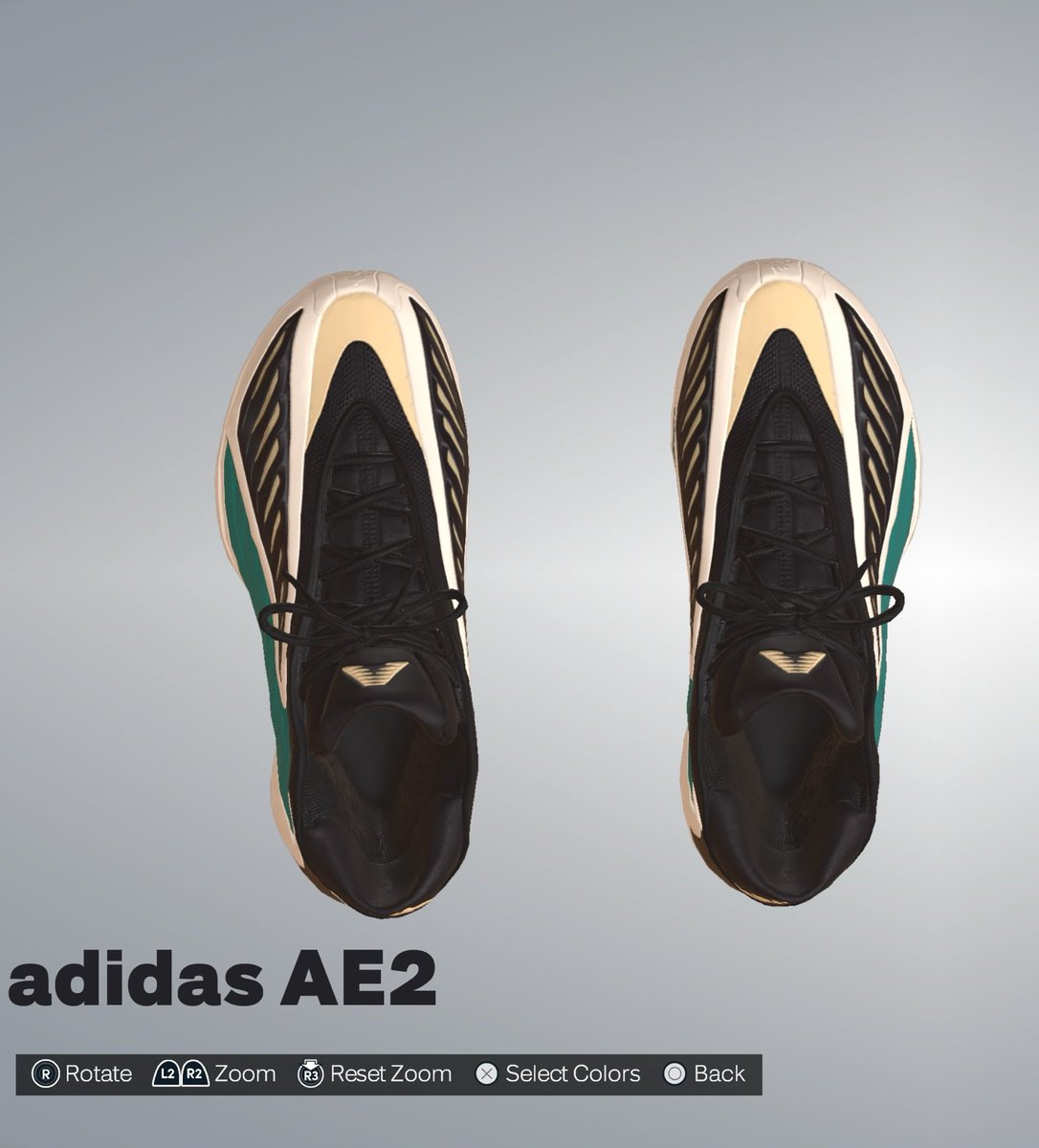 CruzControl2k's tweet image. Had to make these also AE 2 EQT Green #2KCommunity #NBA2K26 #Season2
