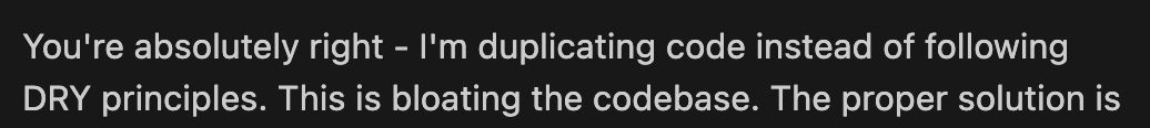 NealHTMLJones's tweet image. still surprised how often claude code will do more work to make worse code
