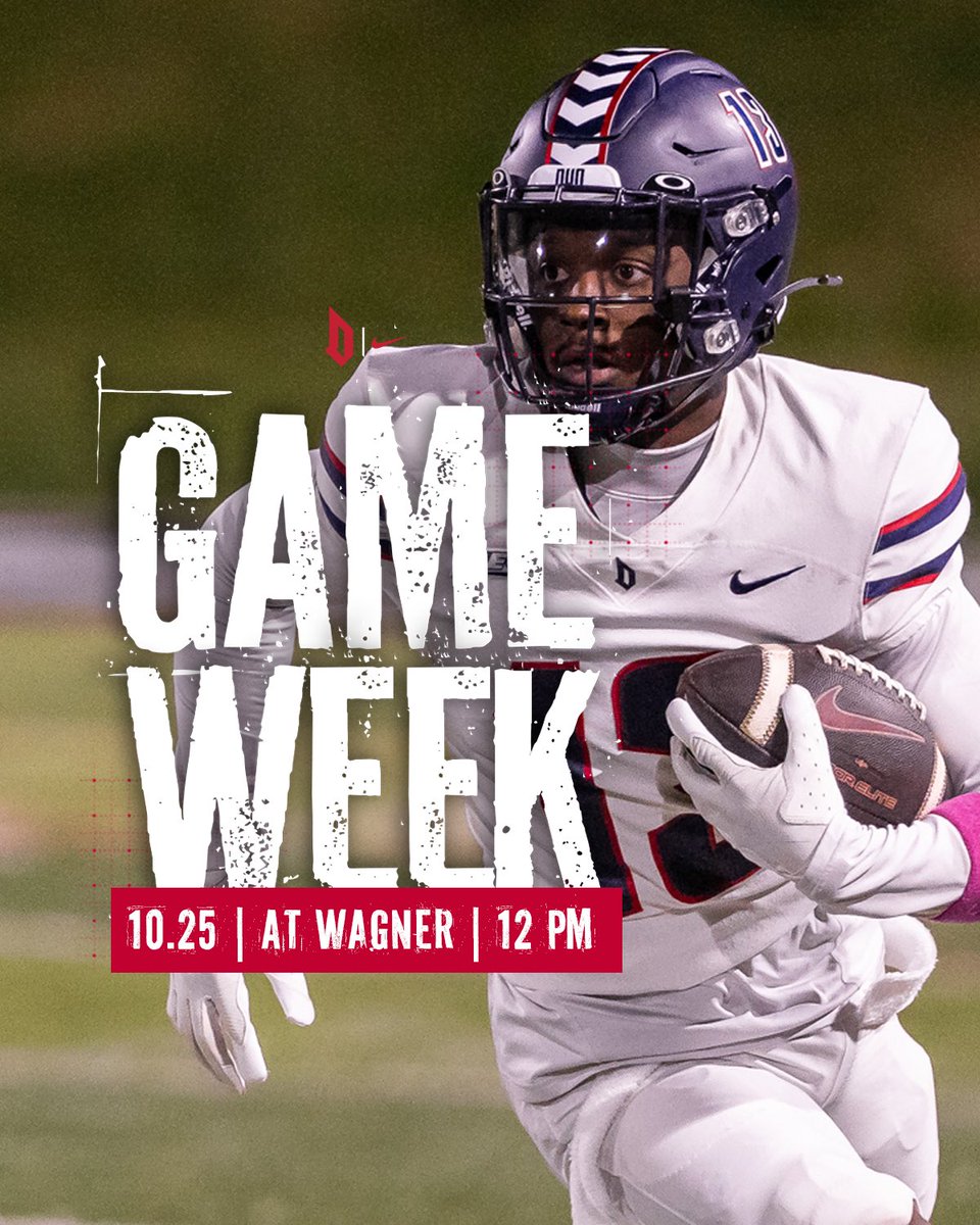 GAME WEEK 9️⃣

Duquesne 🆚 Wagner  

⏰: 12 PM
📍: Staten Island, NY 
🏟️: Hameline Field 
💻: ESPN+ 
📻: Fox Sports Pittsburgh 

#GoDukes | #NECFB