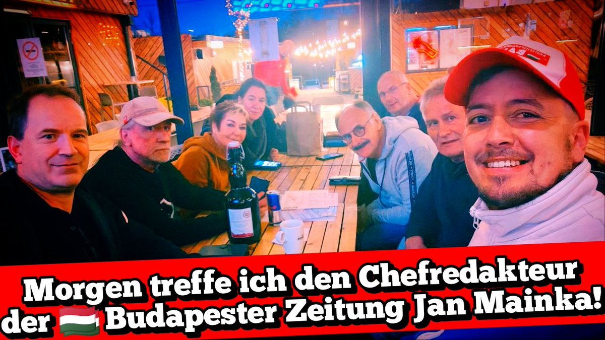 IgnazBearth's tweet image. Morgen gibt es in 🇭🇺 Budapest ein Exklusiv-Interview mit Jan Mainka, Chefredakteur Budapester Zeitung!

Themen:

- Friedensmarsch Budapest 
- Maja T.
- Alice Weidel #AfD in Budapest 
- Friedenstreffen von 🇺🇸 Trump und 🇷🇺 Putin in Ungarn