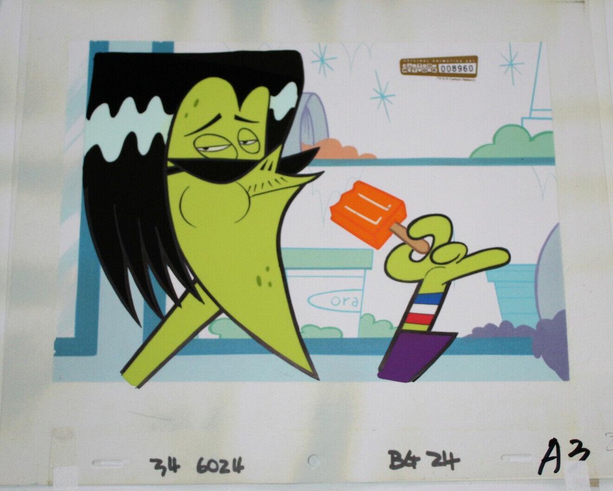 ArtOfDex3's tweet image. Unused cel from “Power Lunch”