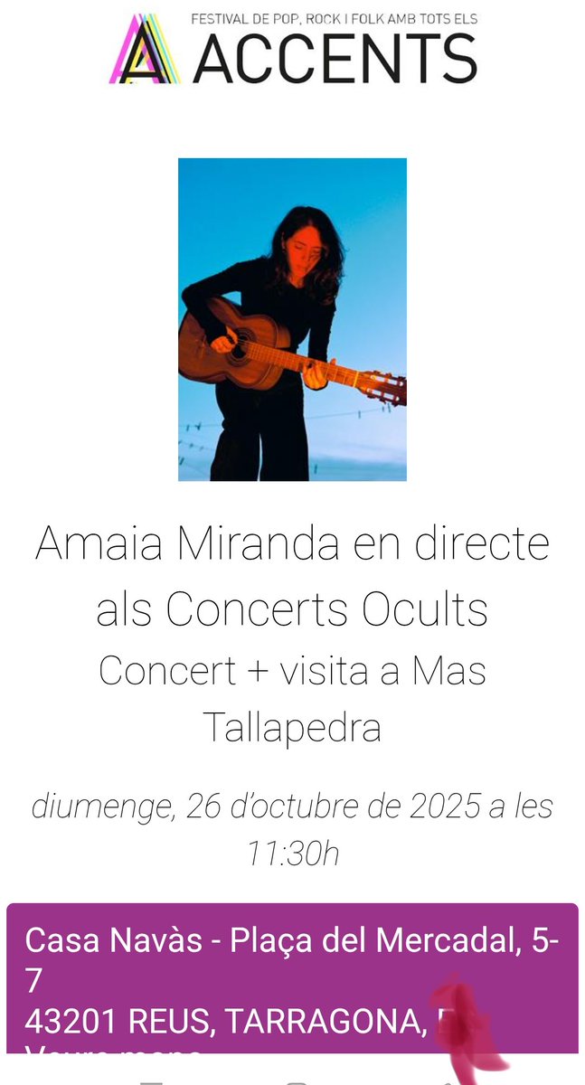 11h 
✓Trobada de folklore a VLC/S Miquel dels Reis

11h i 2/4 d'1hV
✓ "Un somni de tardor" a VLC/<a href="/lhortateatre/">L'Horta Teatre</a>

2/4 de 12h
✓ <a href="/SelvaNua/">Selva nua</a>
a Vila-seca/museu
✓ #AmaiaMiranda a Reus/casa Navàs

12h i 7hV 
"Twister &amp; Txèkhov" a VLC/<a href="/TeatreMicalet/">Teatre Micalet</a>