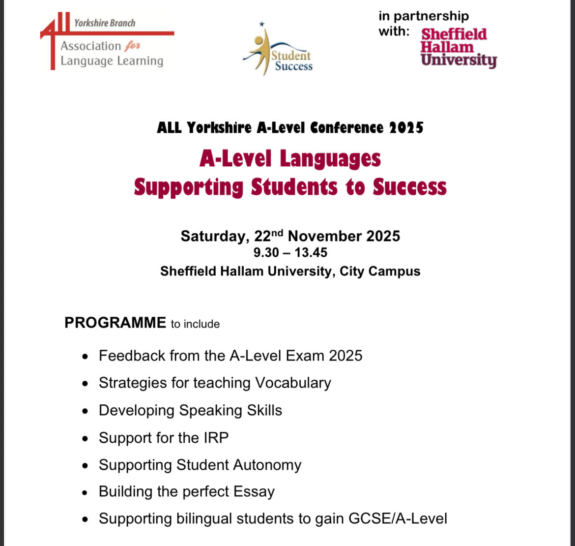 Association for Language Learning_Yorkshire Humber tweet media