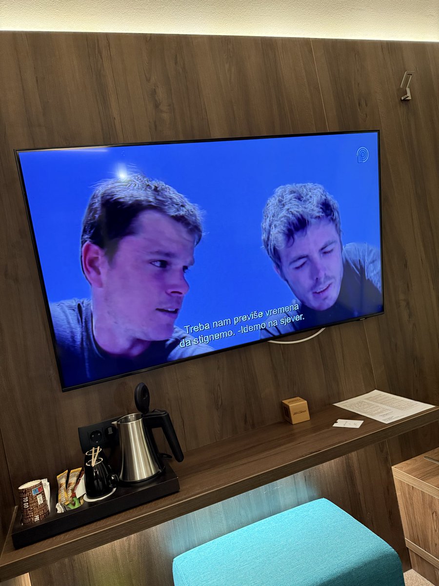 Jake_Dickson125's tweet photo. Part two of great films in weird places: Gus van Sant’s cult classic GERRY on Bosnian public television https://t.co/wvaJhhxr8S