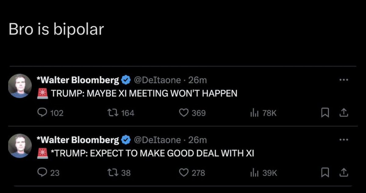 There’s no amount of TA that can outdual this lunatic $BTC $ETH