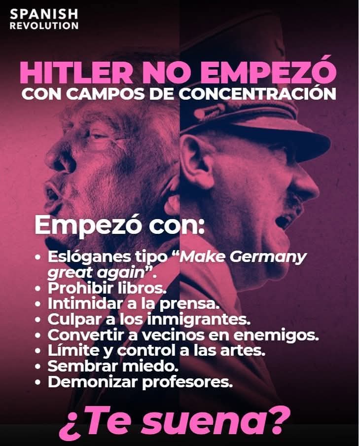 Esto es rigurosamente cierto. Factos históricos 
Pero si lo niegan o no lo quieren ver, será que les gustan los neonazis 😡