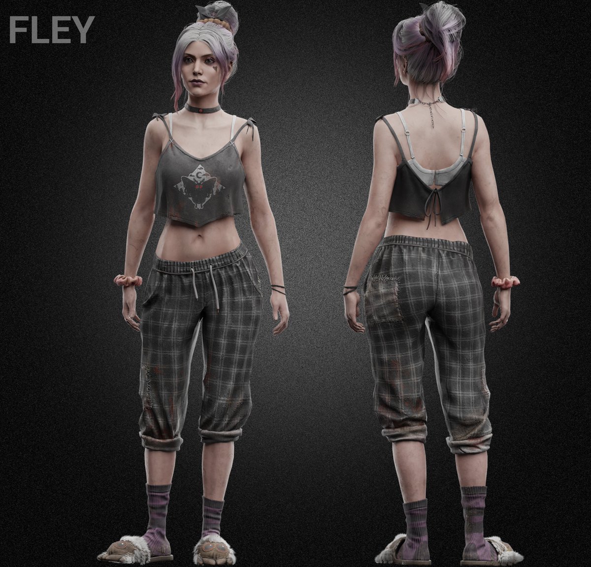 Fleyta_Fley's tweet image. - Sable Ward: Sassy Guest -
"Sable laughed at the slasher flick on TV, throwing popcorn in the air and catching most of them in her mouth."
#DeadByDaylight