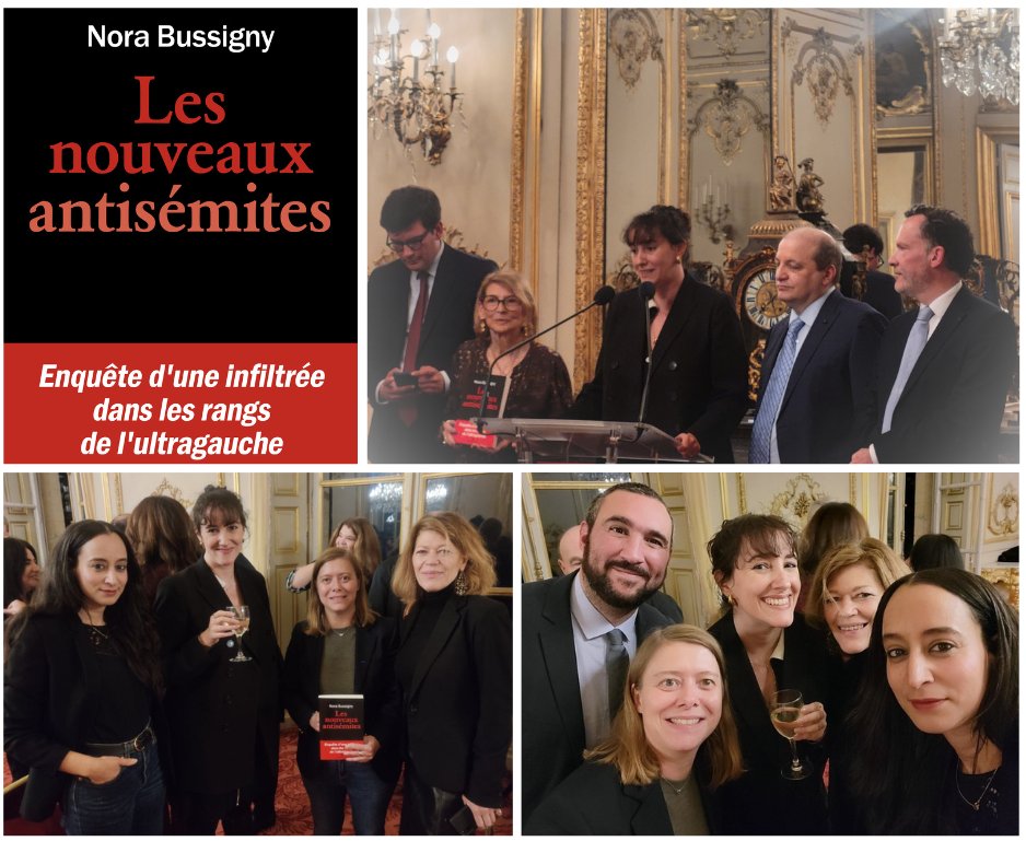 🇫🇷 Hier au Sénat, Nora Bussigny a remporté le <a href="/PrixEdgarFaure/">Prix de Littérature politique Edgar Faure</a> 2025 pour son livre "Les nouveaux antisémites ". Une enquête aussi courageuse que nécessaire. Toutes mes félicitations !