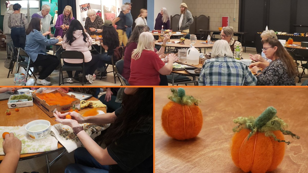 HCOC's tweet image. It was a fantastic, creative day at the History Center! Thanks to everyone who joined us for the Zumbro Valley Fiber Arts Guild felting demo. Join us November 15 from 12 -4pm for our next amazing demo.
