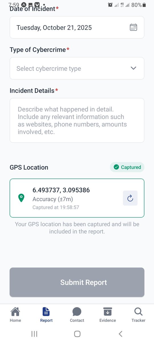 BienvenuGbeti's tweet image. You build your app using Android with "Expo Go". You don't need Android Studio. In just one week with React Native, I've built a Cybersecurity anomaly detection app that picks your location using GPS, where you can report any incidents on your device.