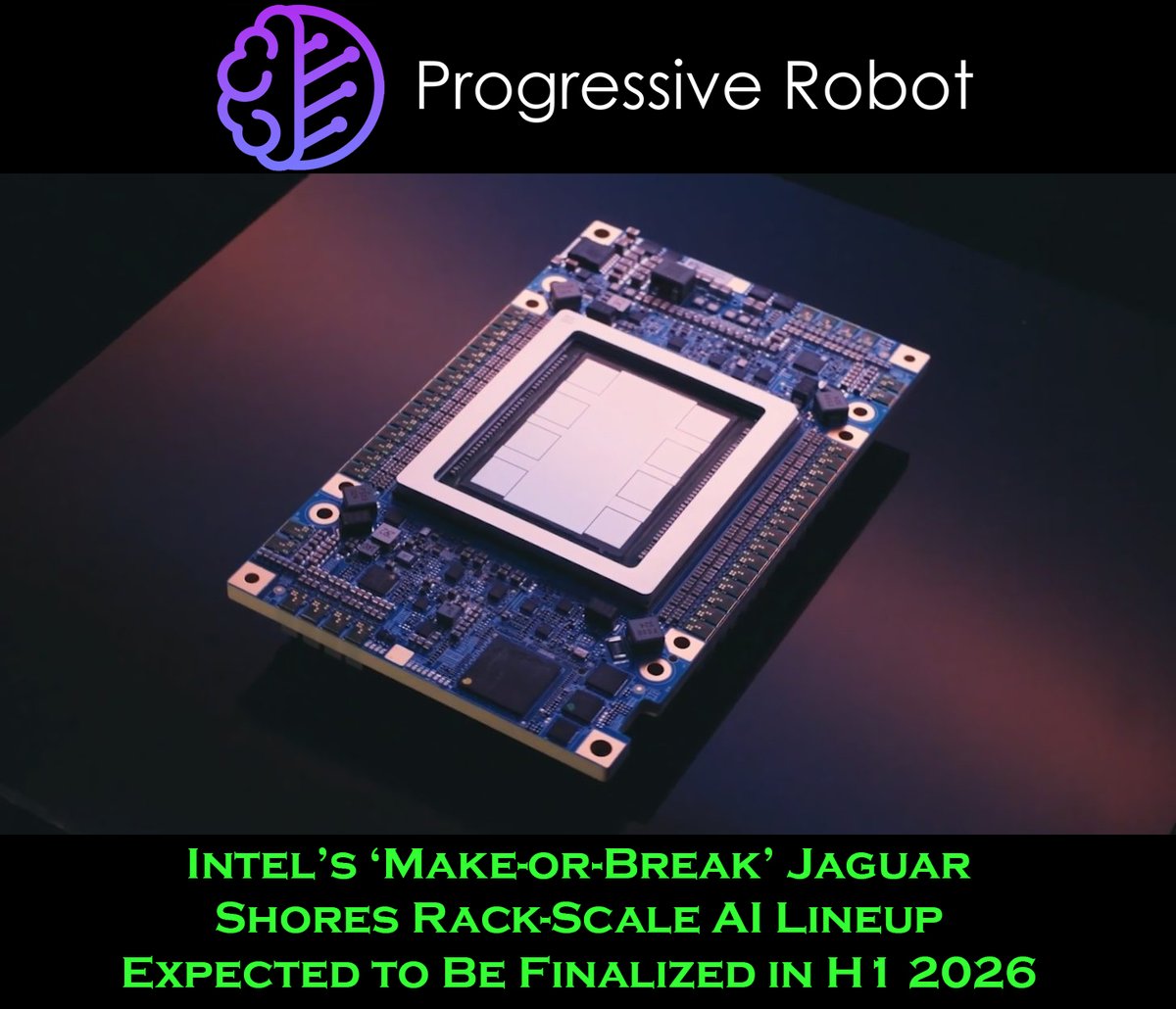 ProgresiveRobot's tweet image. 🚨 Intel’s make-or-break AI lineup — Jaguar Shores — could be finalized by H1 2026, with talks underway with Alchip.
This could determine whether Team Blue can finally compete with #NVIDIA & #AMD in the AI GPU space. 💻⚙️
#Intel #JaguarShores #AI #Semiconductors #TechNews
