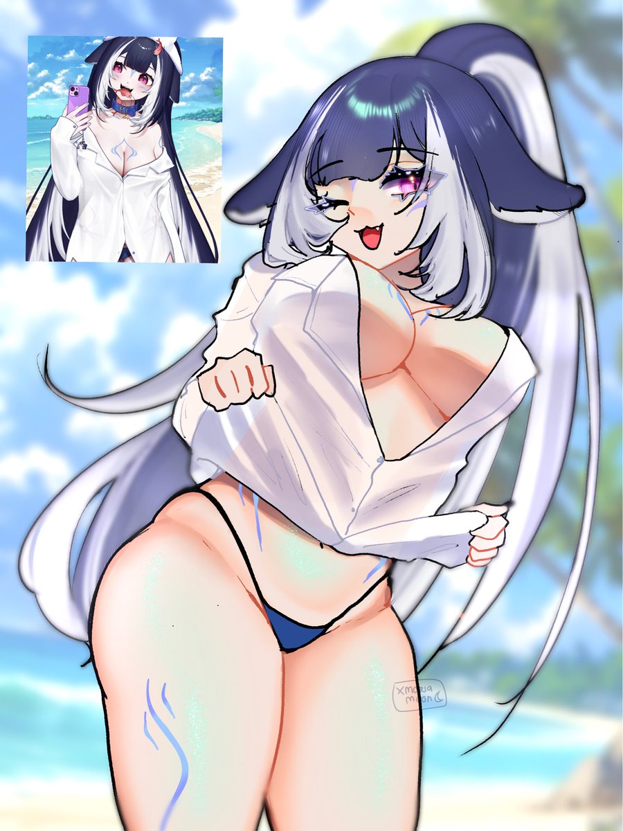 Bunniewuwu's tweet photo. #ShylilyArt been super sick but i hope yall like it 

#Vtuber https://t.co/vbqFVCO4th