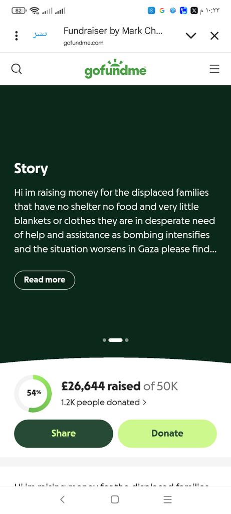 Palestinedaily1's tweet image. IF YOU SEE THIS ON YOUR TL YOU HAVE TO RT!!!!!  

our team is at 26,644£. Can you help me get to 27,000£ today?  

‼️Even if you can’t donate, please at least share‼️
   
PLEASE DON’T IGNORE THIS
gofund.me/a3b90f53