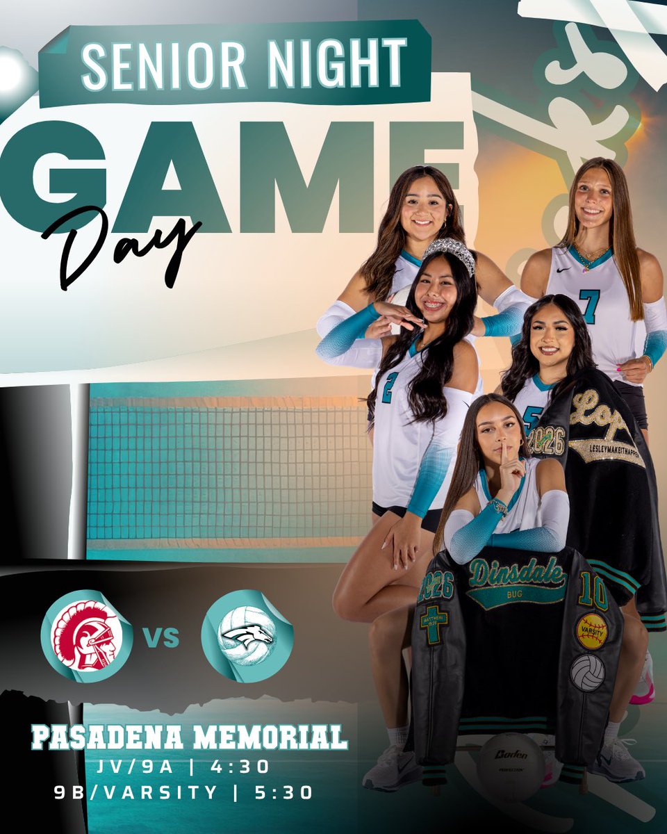 ✨ Senior Night ✨

It’s GAME DAY, Mavericks!🏐
Join us tonight as we celebrate our incredible seniors and all they’ve given to the program.

📍 Pasadena Memorial
🕓 JV/9A – 4:30
🕠 9B/Varsity – 5:30