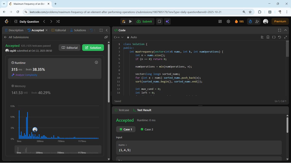 the__csy20's tweet image. #Day248 of coding:

-LeetCode POTD

#DSA #LeetCode
