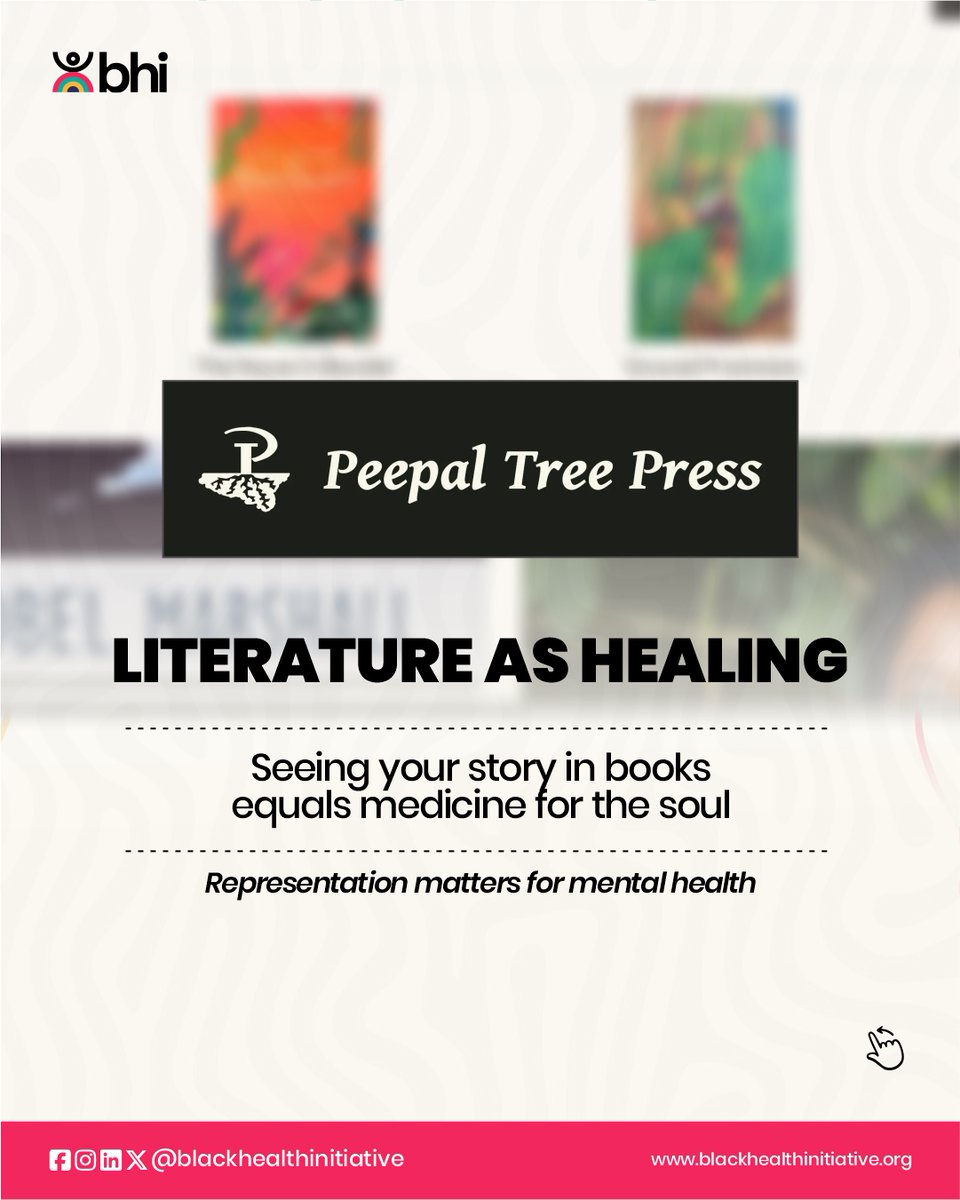 Celebrating @peepal_tree_press, the Leeds-based publishing house specializing in Caribbean, Black British, and South Asian writers! #MentalHealthMatters #BHILeeds #BlackHistoryMonth