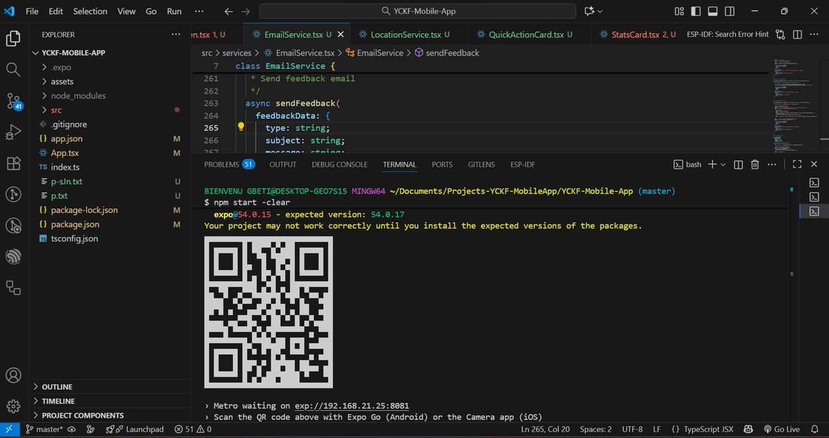 BienvenuGbeti's tweet image. I have no choice to grind with React Native even though Java/Sping Boot was my 1st Stack follow by C#/Asp .Net ...🤠🤠#expo