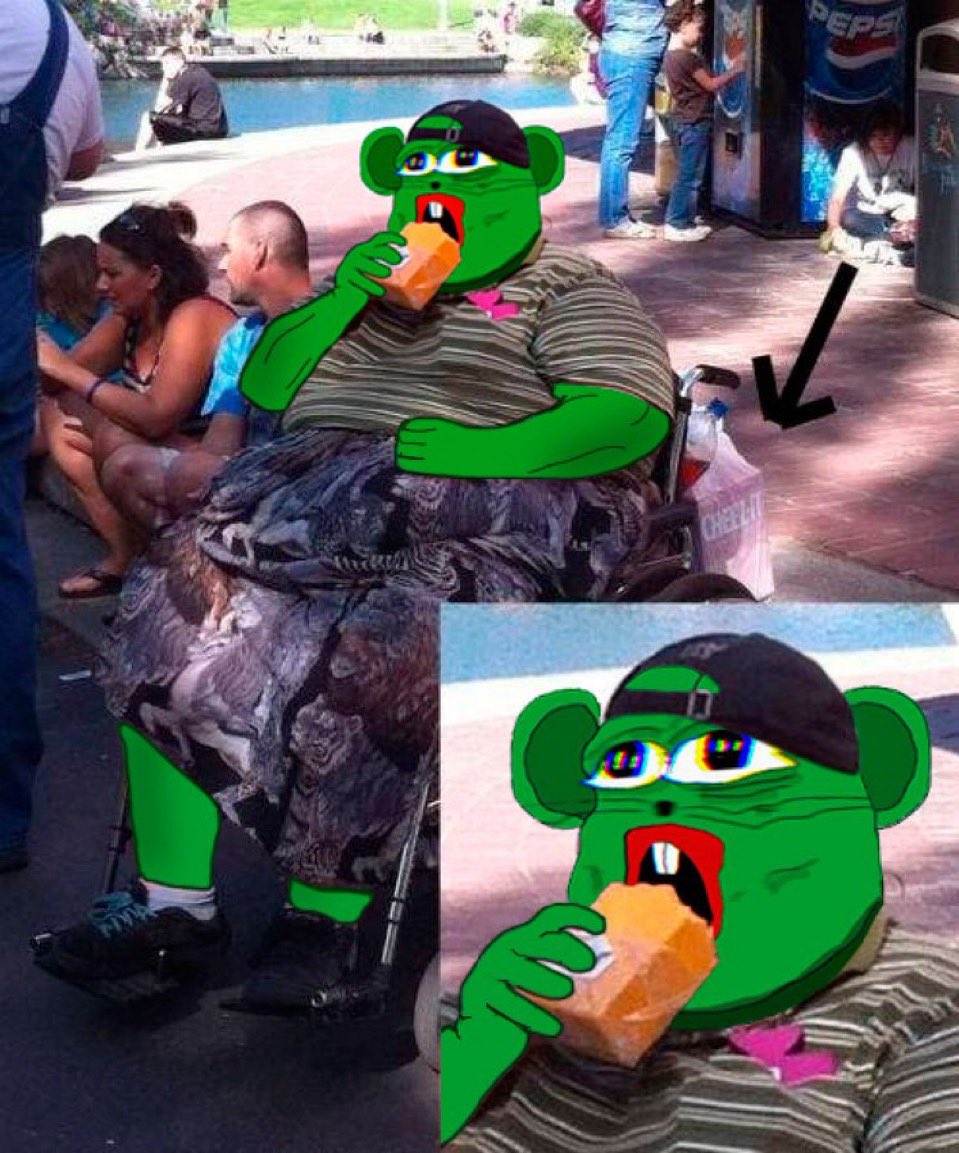 That_Dude__Jeff's tweet image. Doctors HATE this one little trick! 😳🤯

I nibbled $CHEESE for 30 days and went from that 🤮 to THIS 💪