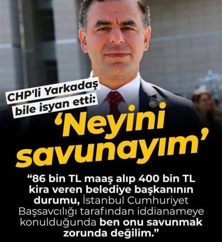 Yarkadaş:
"Azz İhsan Aktaş Suç Örgütü iddianamesi 578 sayfa
-Yaklaşık bir saattir okuyorum, 50’li sayfalardayım

-CHP’li vekillerin bazıları 578 sayfayı bir saat içinde okuyup bir de “boş” olduğuna hükmetmişler

-Yaptığınız seçmenlerinizi aptal yerine koymaktır ve saygısızlıktır"