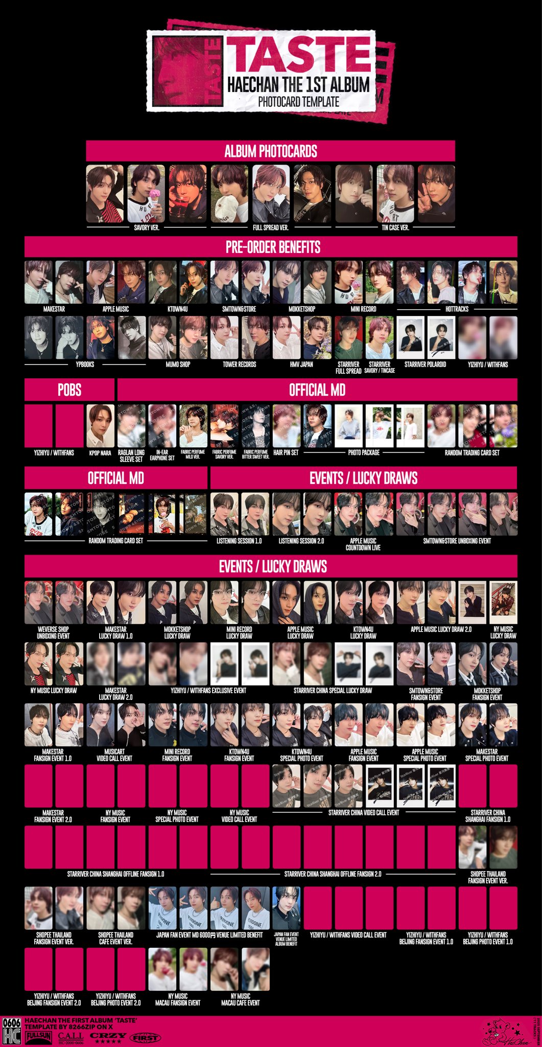 HAECHAN TASTE makestar特典 ヘチャン NCT 127 DREAM ヘチャン TASTE