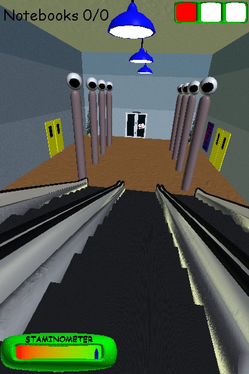 MrFloppa12345's tweet image. how a baldi player sees the world