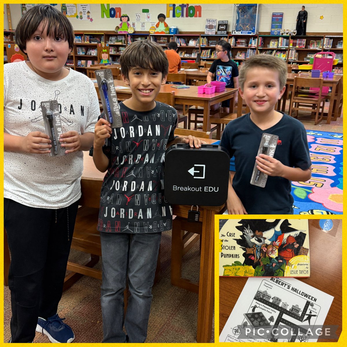 First 4th graders to complete their <a href="/breakoutEDU/">Breakout EDU</a> challenge by sequencing the story and using the map skills they learned this week! <a href="/annvega/">annvega</a> <a href="/tzhawks/">Thigpen-Zavala Elementary</a> <a href="/McAllenISD/">McAllen ISD</a>