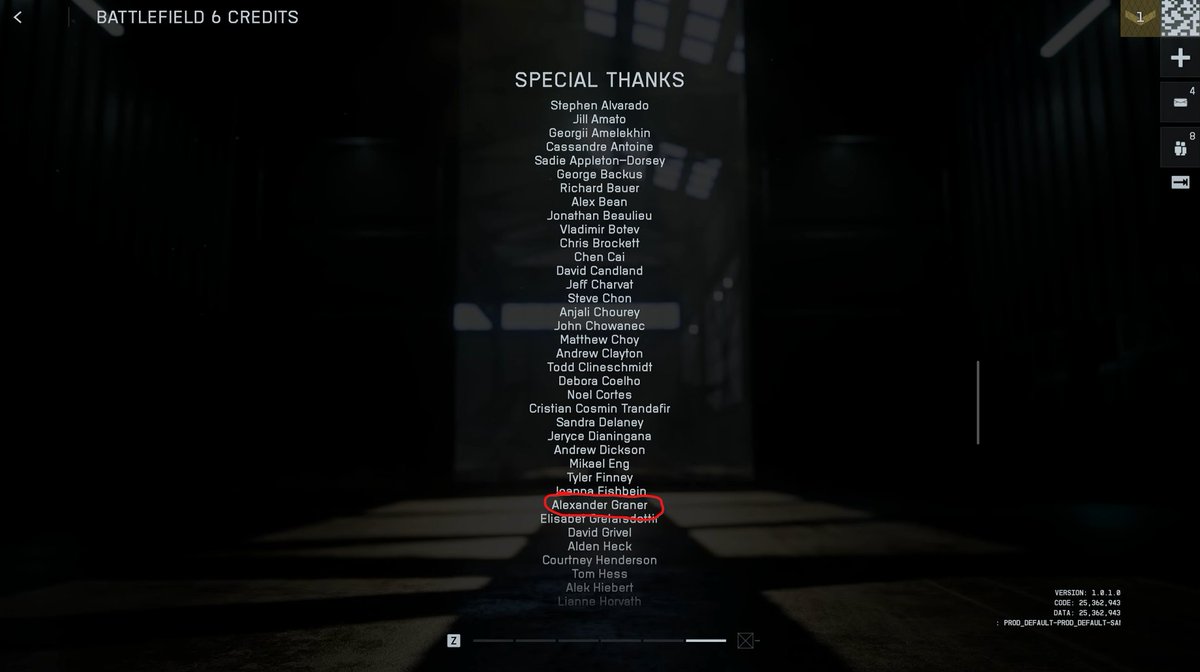 Look Ma, I made it into the Battlefield 6 credits

Like a bus, all the cool kids are in the end section😎

<a href="/EA/">Electronic Arts</a> <a href="/Battlefield/">Battlefield</a> Does this mean I can get a free copy of the game?