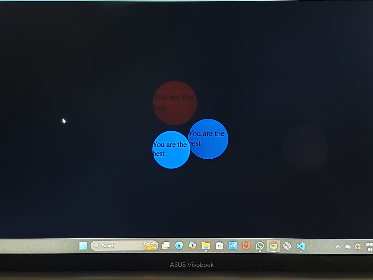 utkarszz's tweet image. Day 45 of #100DaysOfCode 🎯
Built a fun Clicker Game using HTML, CSS, and JavaScript 💻
Each click shows — “You’re the best!” 😄
Thanks to @rohit_negi9
Bhaiya
🌐 Live: utkarszz.github.io/Clicker-game
💾 Code: github.com/utkarszz/Click…
#JavaScript #WebDevelopment #Frontend #100DaysOfCode