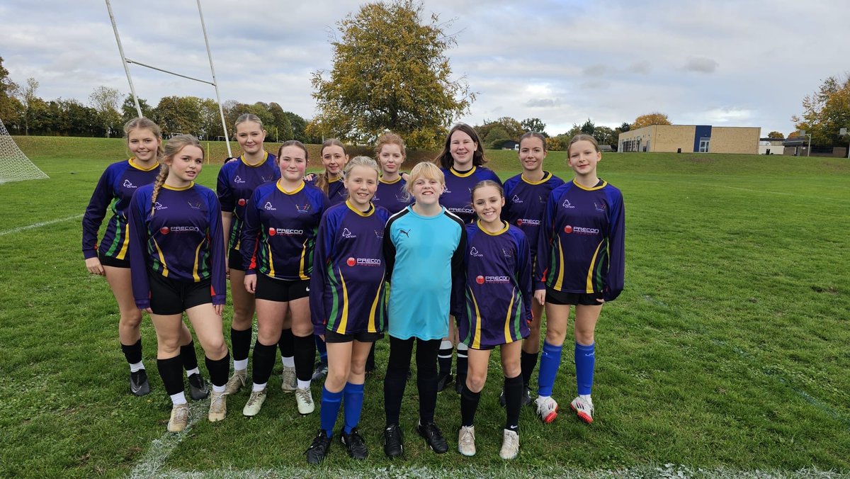 U16 girls football in action at the West Suffolk round robin