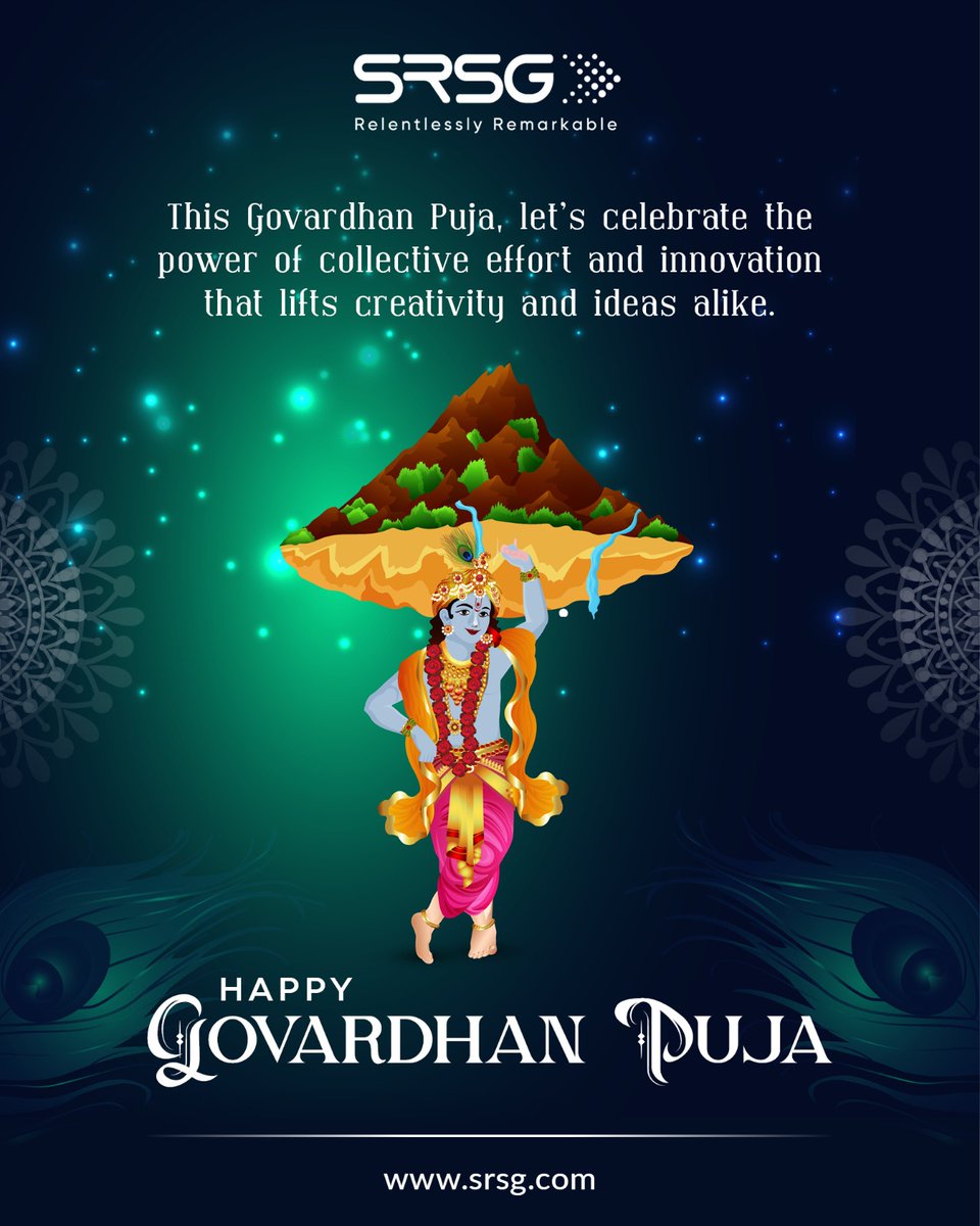 Celebrating the power of teamwork and innovation this #GovardhanPuja 🌿

May collective effort continue to lift creativity and success higher.

#HappyGovardhanPuja!
...
📞 +91-11-49508100 | 🌐 srsg.com
#SRSG #Teamwork #Innovation #Govardhan