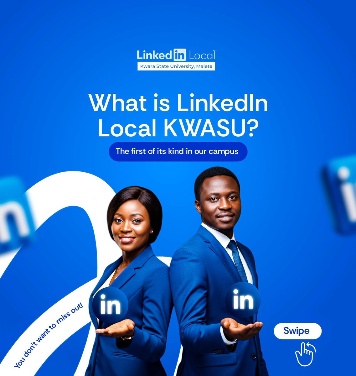 Sincerely_Abdul's tweet image. Hosting LinkedIn Local KWASU this November 🎯

Over 750+ students ready to connect, learn &amp;amp; grow.

I’m inviting brands &amp;amp; partners to reach them through sponsorships 💡

📧 sincerelyabdul0@gmail.com

#LinkedInLocalKWASU #Networking