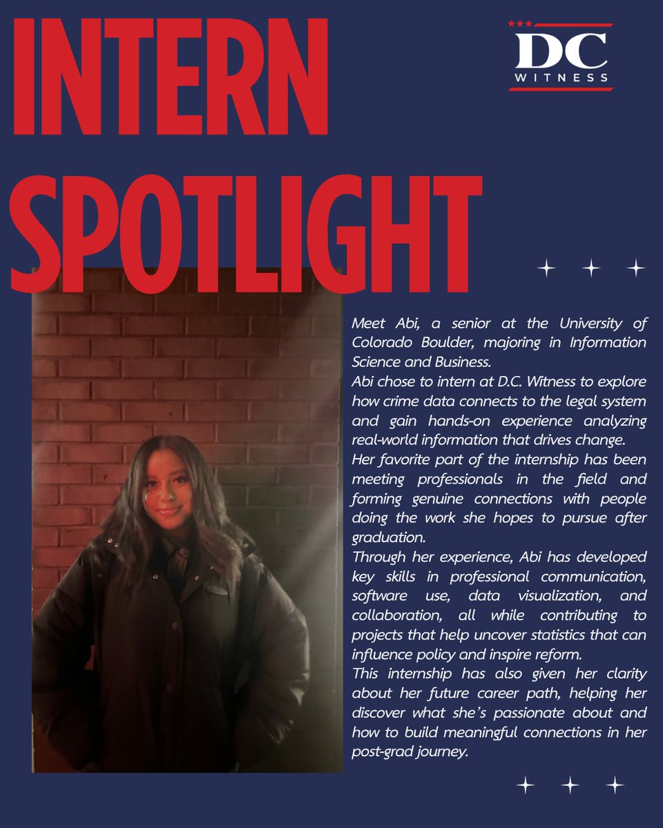 dcwitness's tweet image. 💡Looking for a spring 2026 internship? Interested in gaining meaningful experience while making a difference? Visit dcwitness.org or check out the link in our bio to learn more about our internship opportunities and how to apply. #internships #springinternship #dc…