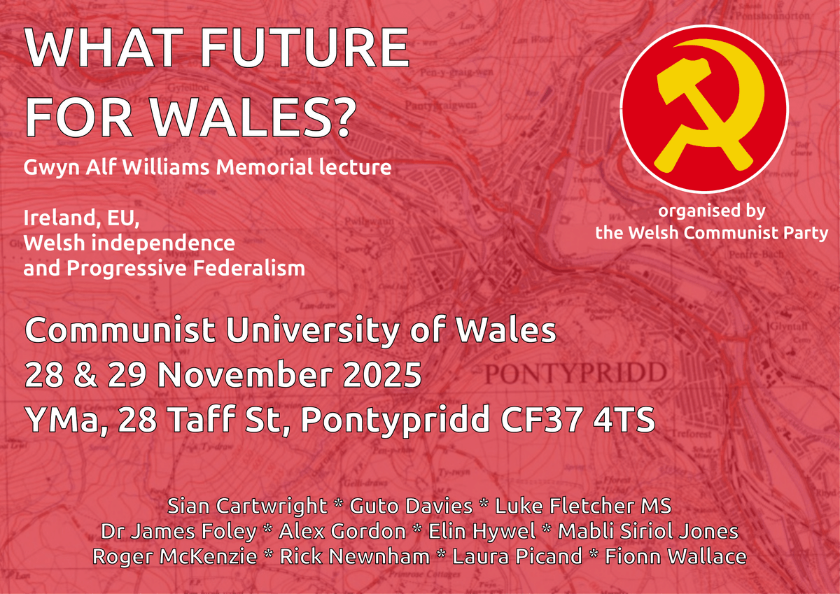 WalesYCL's tweet photo. https://t.co/7K36I5Nsmy
Join us in Pontypridd for a discussion on the future of Wales, what does the current climate mean for the National Question, and what can we learn from Ireland? https://t.co/dPVY9EZCR2
