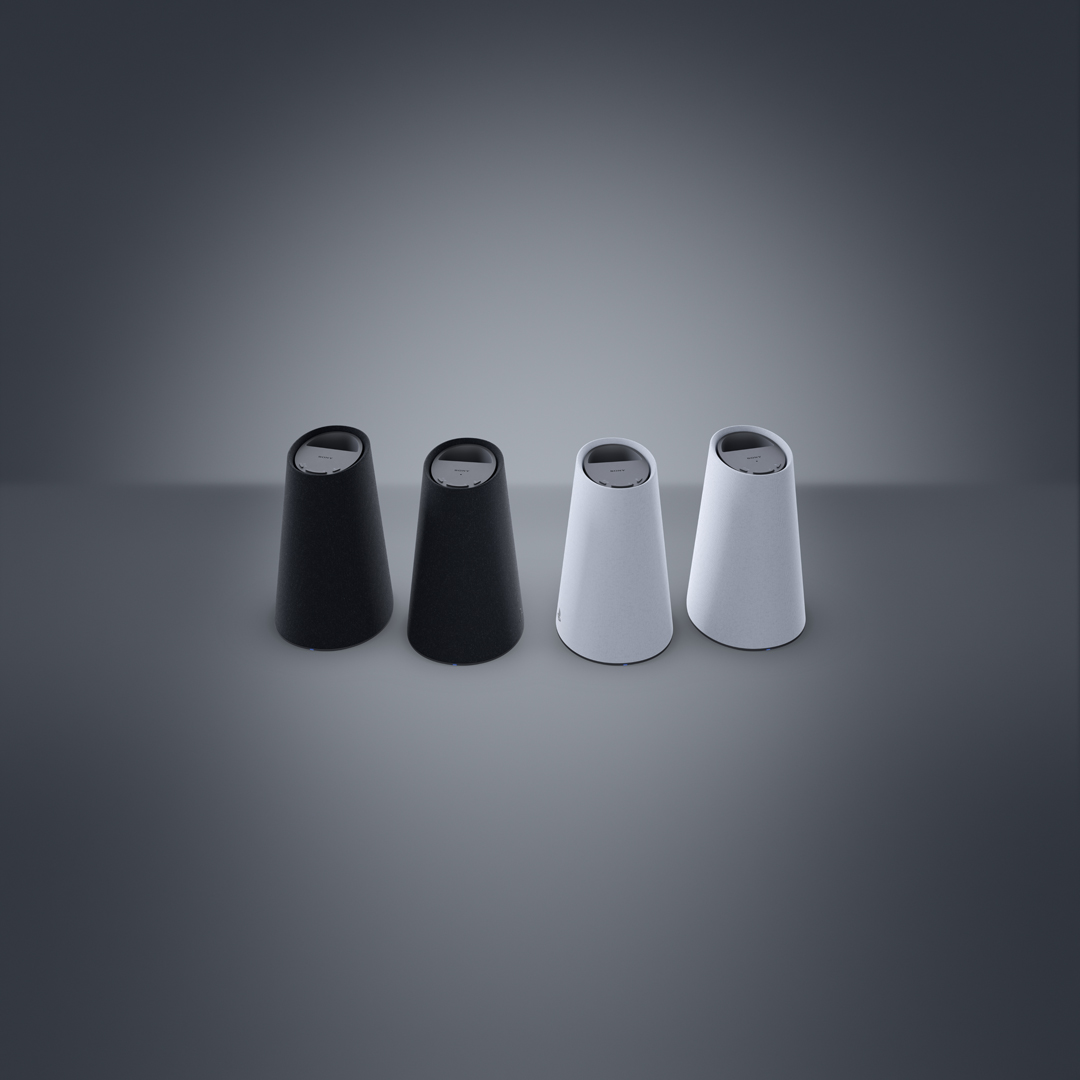 Sony's tweet image. Take a closer look at the Pulse Elevate wireless speakers, bringing gaming audio and clear voice chat to your desktop setup in 2026.