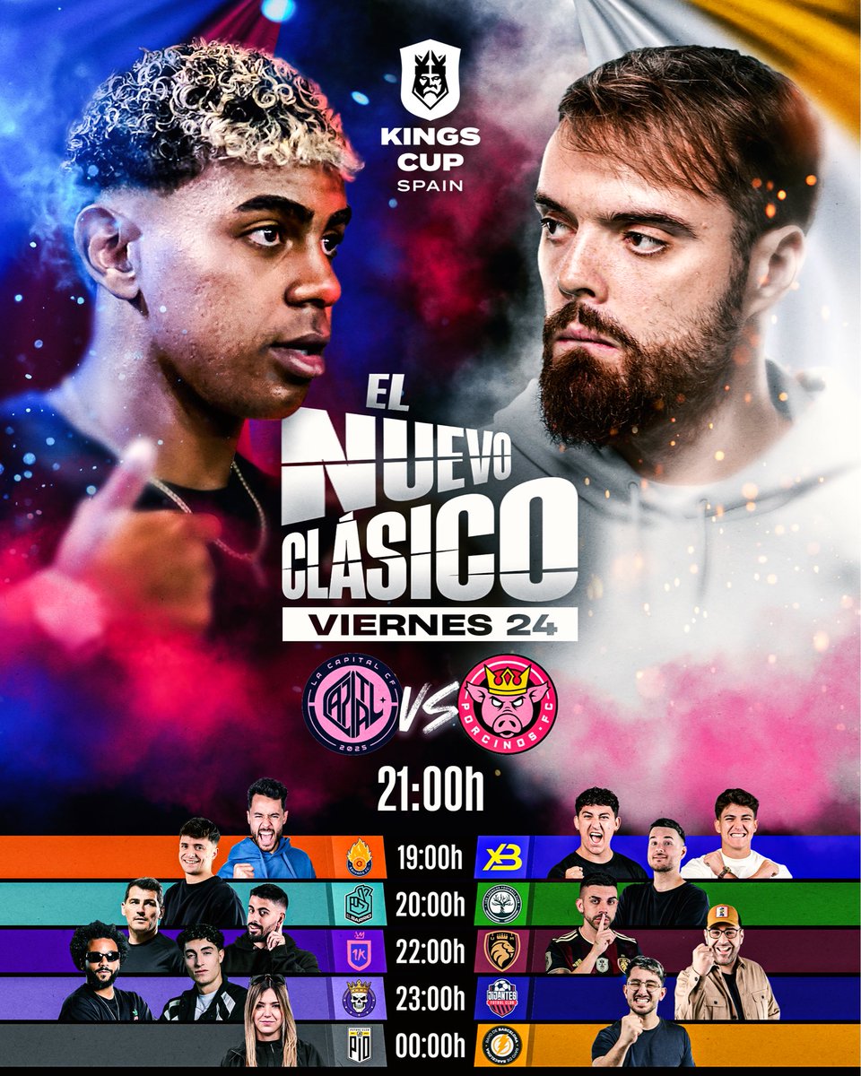 🚨 ES OFICIAL. El Nuevo Clásico se juega este viernes. @LaCapitalCF 🆚  @PorcinosFC 👑 Movemos la Jornada del domingo al viernes con estos  partidazos., image size:960x1200