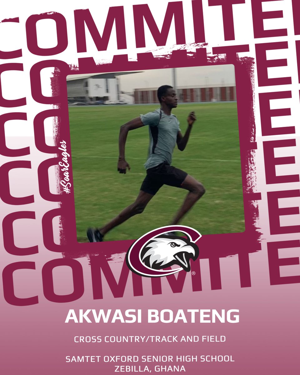 cscxctf's tweet image. SIGNED✍️
It’s official!
Please welcome Akwasi Boateng from Zebilla, Ghana to Chadron State Cross Country/Track and Field!
#SoarEagles